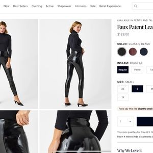 Spanx Leather Leggings